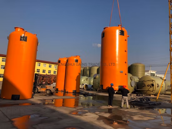 Резервуар из стекловолокна FRP для хранения соляной кислоты, каустической соды и т. д. химикатов