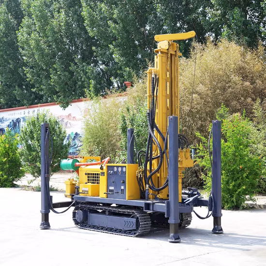 Гусеничный пневматический буровой станок с глубиной бурения 160 м/180 м/220 м/260 м/300 м, пневматический буровой станок для скважин на воду/буровая установка для скальных/горных/горных работ